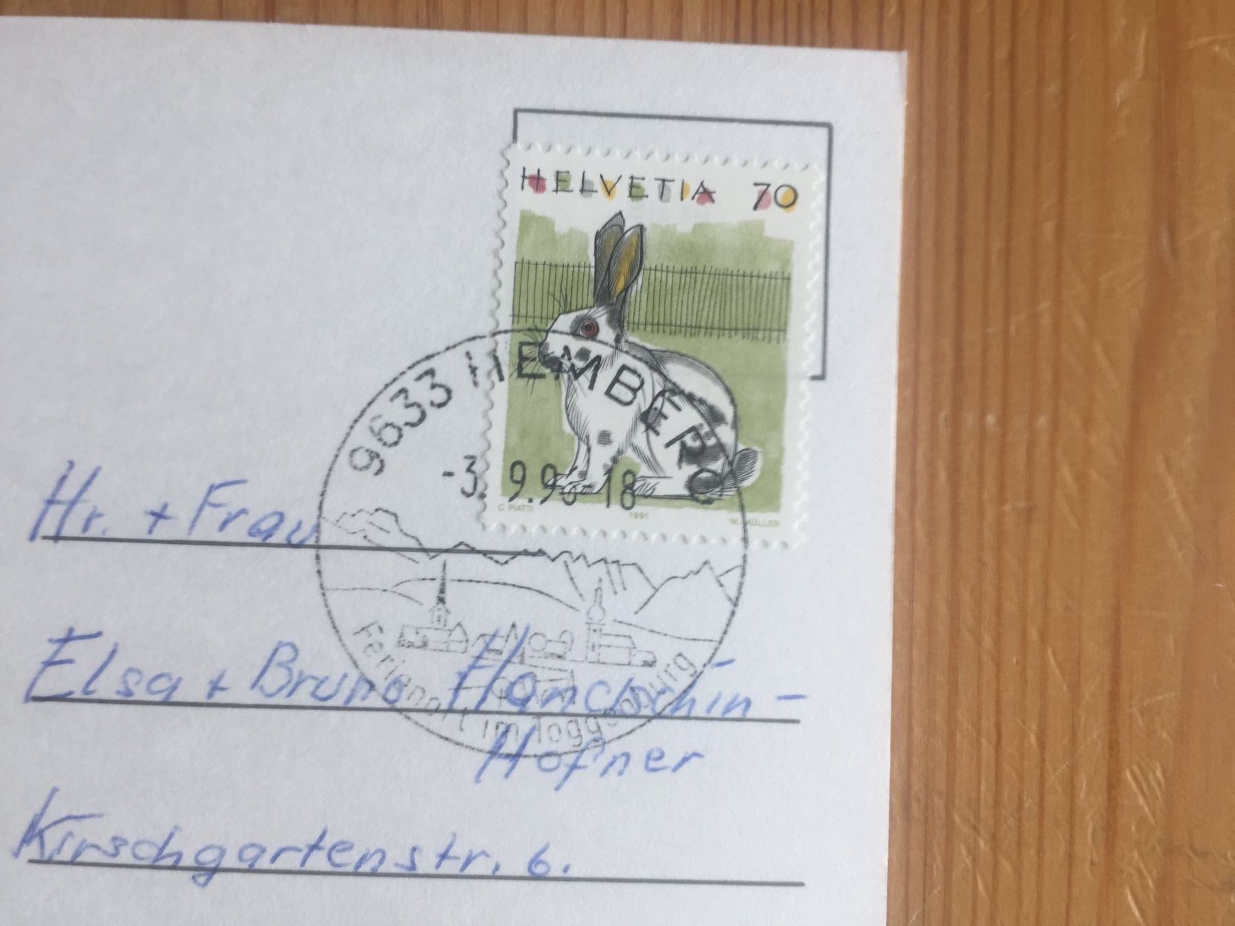 Cartoline postali: Hemberg gegen Säntis - AK 1996 – Usato da Oberuzwil venduto da Henri09 1