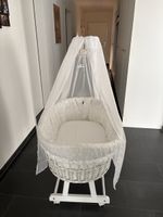 Babystubenwagen Weidengeflecht mit Himmel Zubehör gebraucht