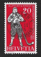 1955: Alphirtenfest Interlaken Nr.322 Vollstempel St.Gallen