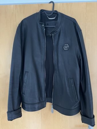 Philipp Plein Lederjacke Herren, Schwarz, Top Zustand!