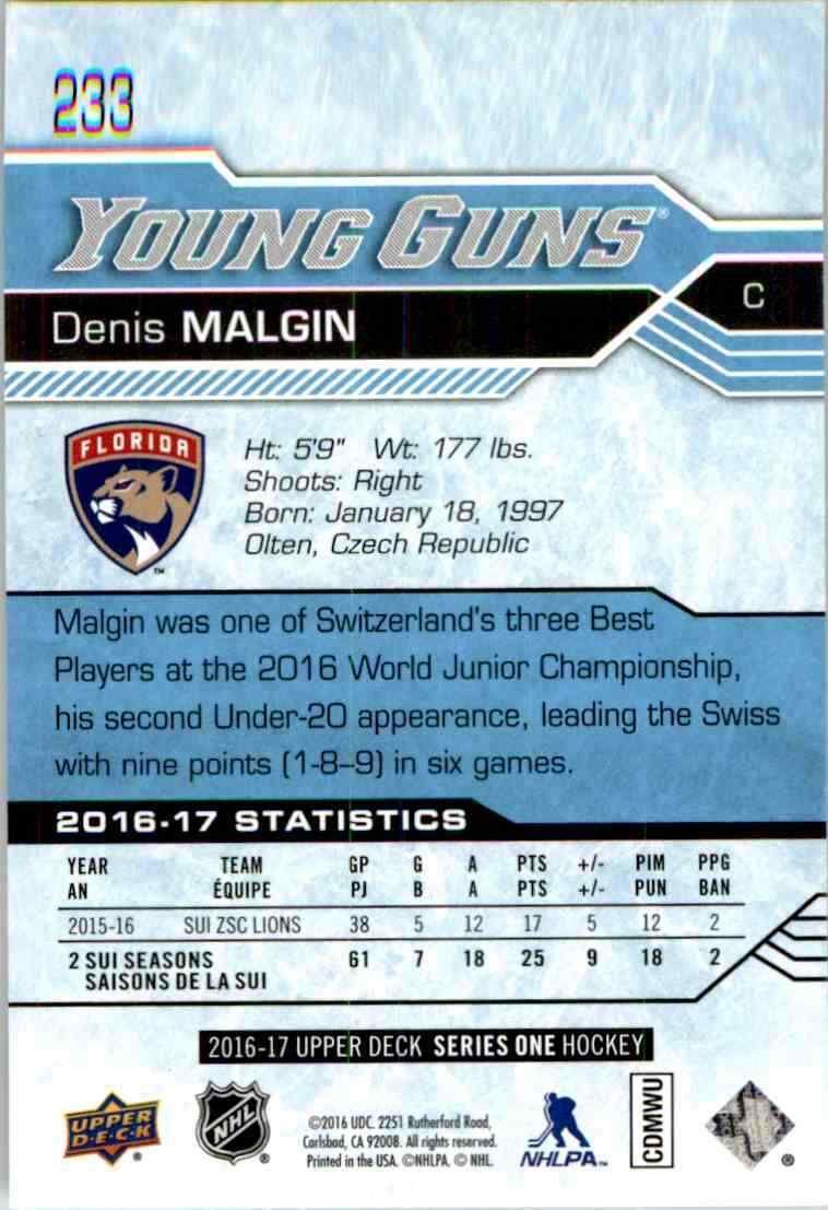 NHL Carte collezionabili: NHL Denis Malgin Florida Panthers – Nuovo e nell'imballaggio originale da Reinach BL venduto da RetroGamesSportsMore 3