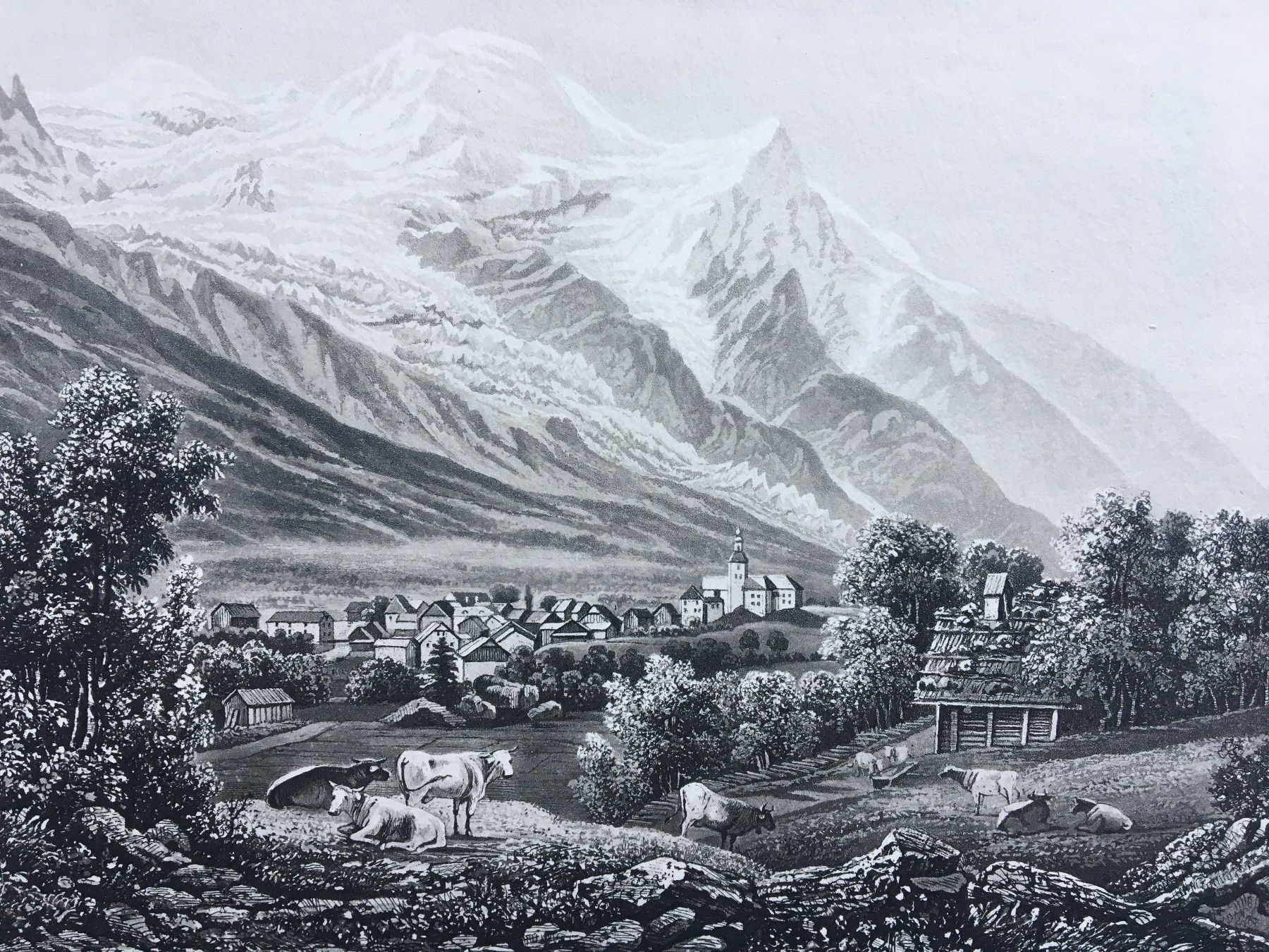 Stiche: MONT BLANC. prise de Chamonix – Gebraucht aus Bevaix von bohrap 1