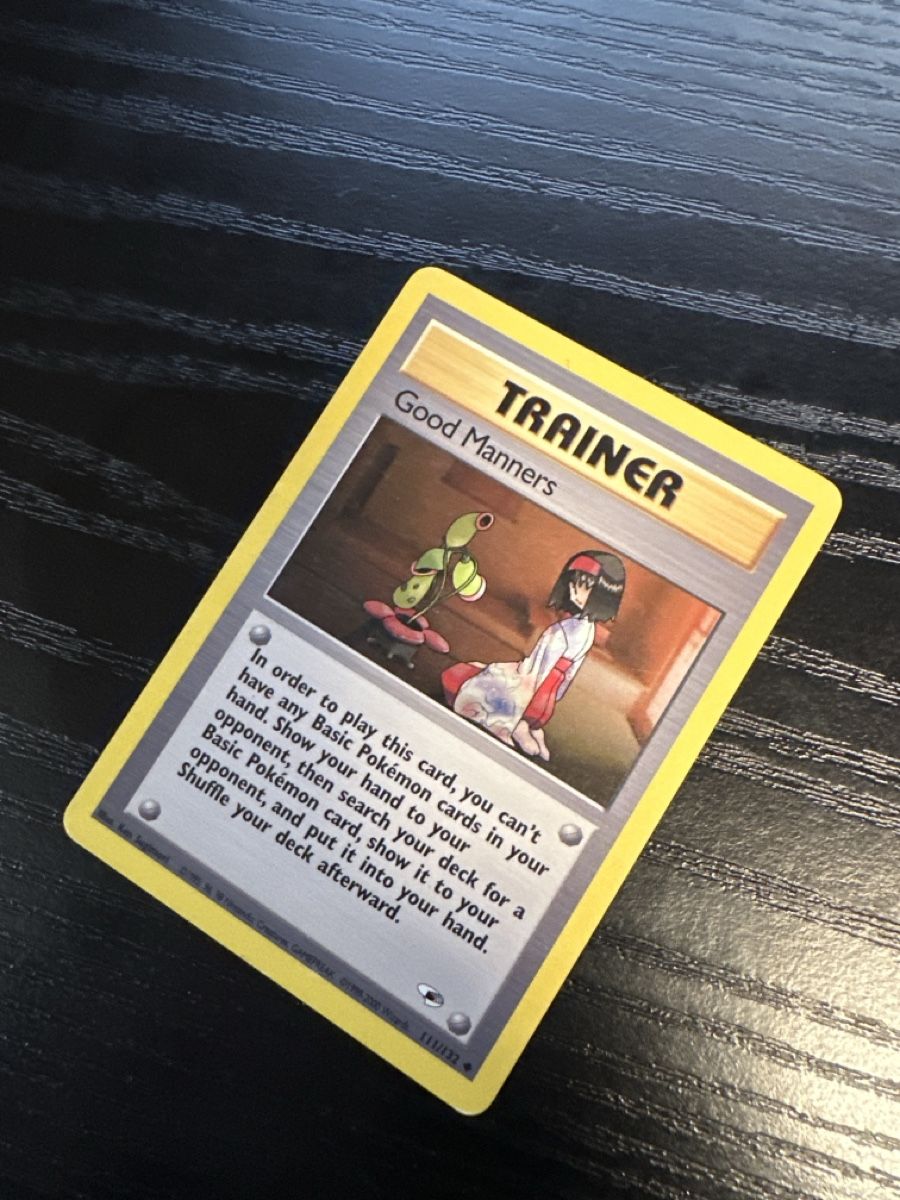 Pokémon Carte collezionabili: Good Manners 111/132 gym challenge uncommon – Usato da Uster venduto da Neonschwarz 2