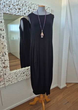 SCHWARZES MAXI KLEID von EVA KYBURZ Gr.42 NP 429.-