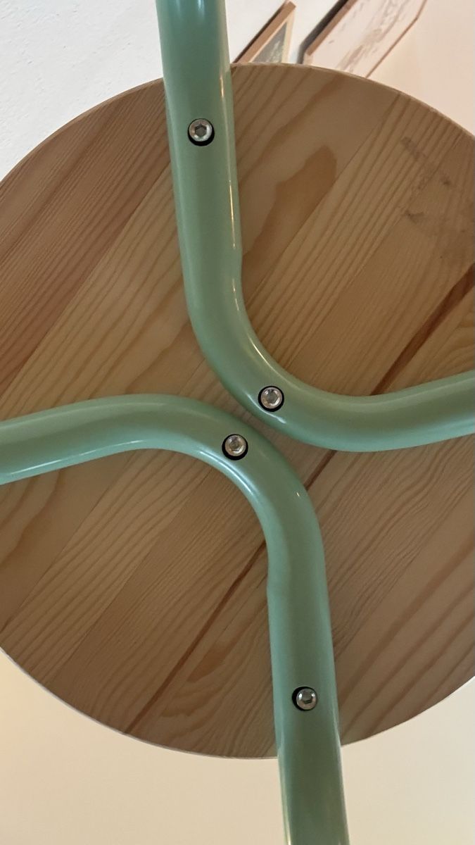 Ikea Sgabelli: DOMSTEN Hocker IKEA mit Holz-mintgrün.  – Nuovo (secondo la descrizione) da Bubikon venduto da hachia888 3