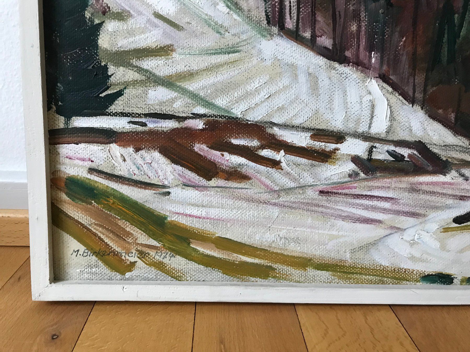 Gemälde: MAX BIRKENMEIER, ORIGINAL GEMÄLDE WINTERLANDSCHAFT – Gebraucht aus Luzern von Immergern 1