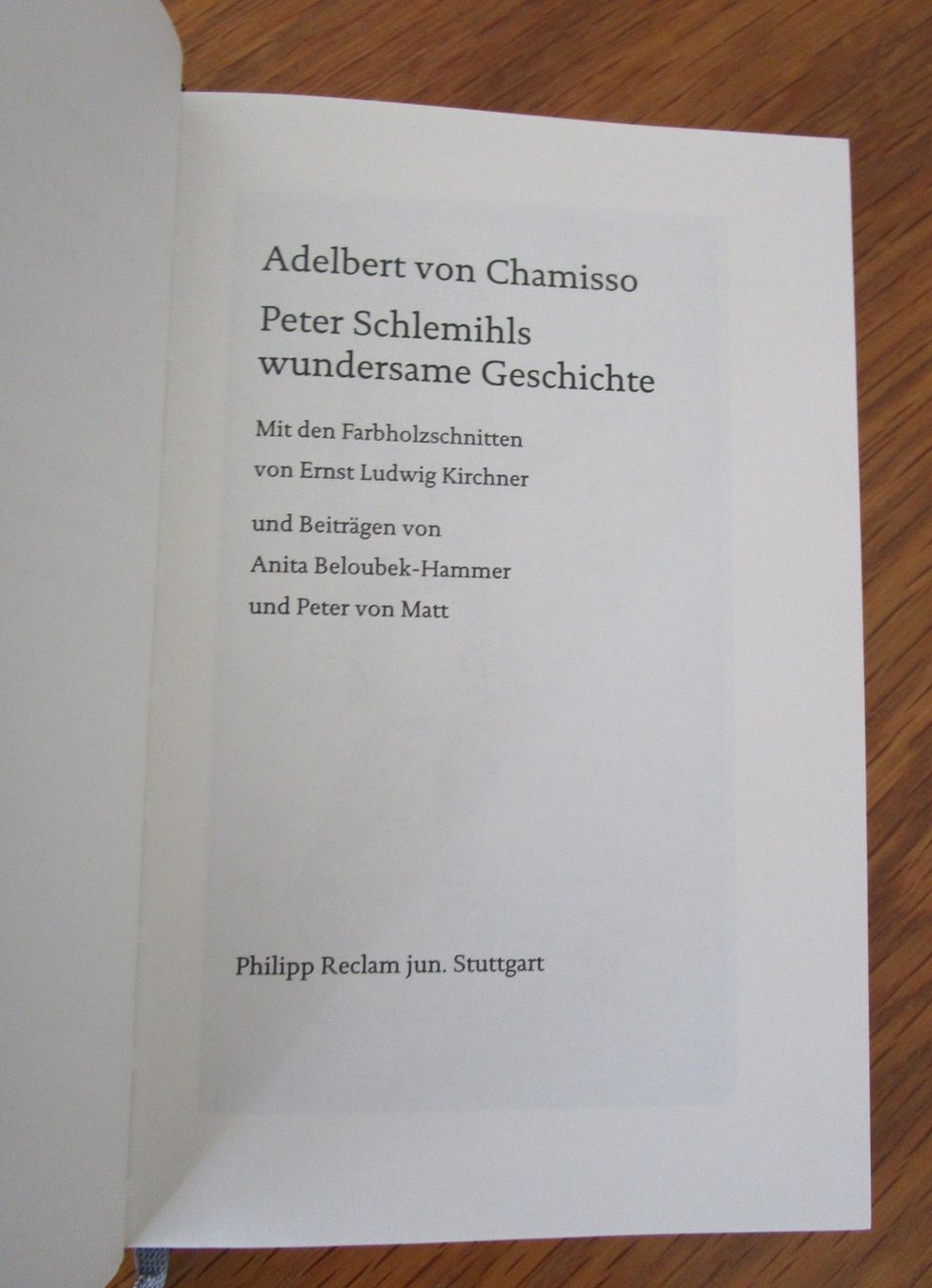 Libri: Adalbert v. Chamisso Peter Schlemihls wundersame Geschichte – Usato da Luterbach venduto da Evbu 4