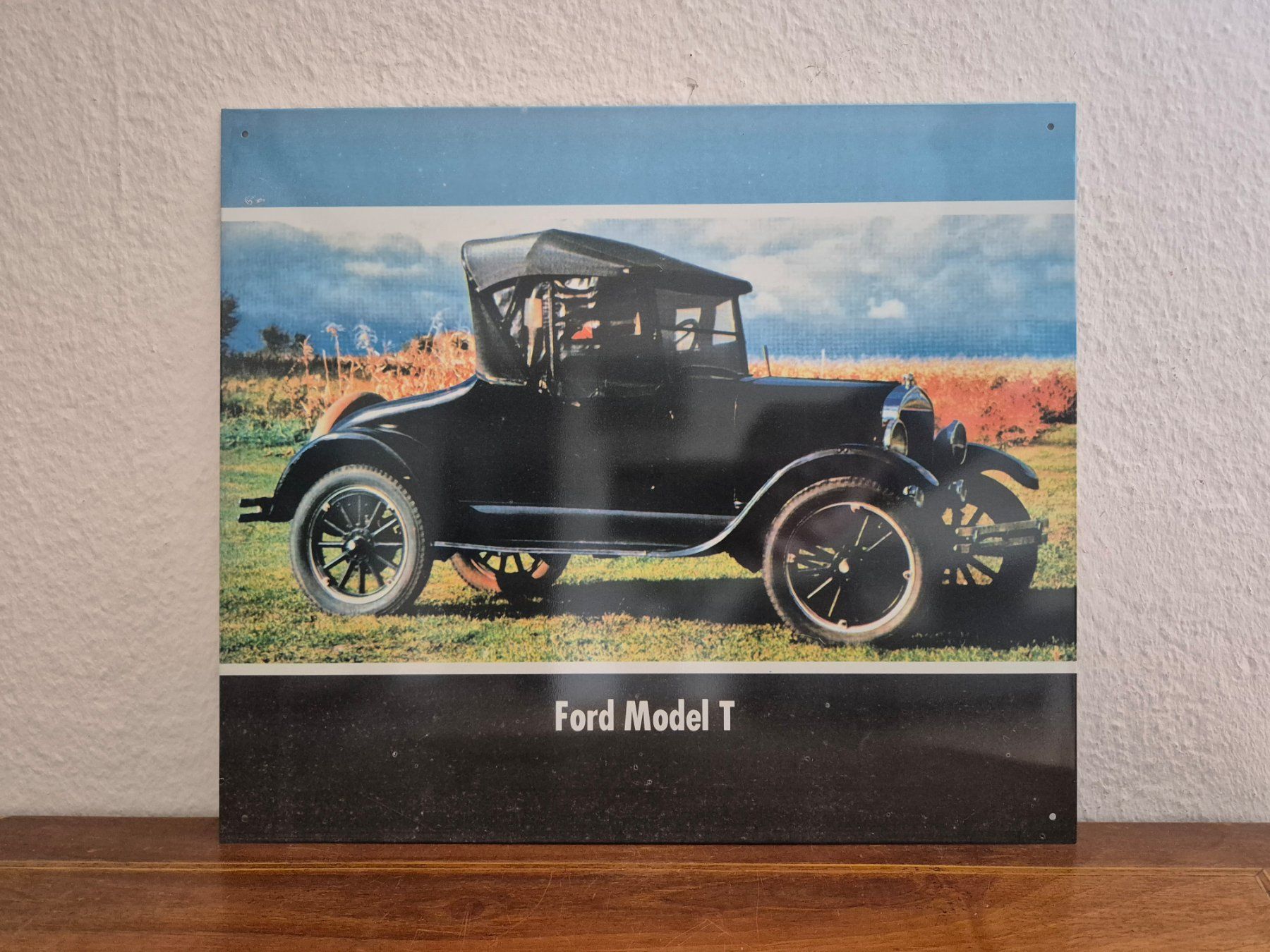 Ford Insegne: Blechschild Ford Model T Oldtimer Schild Blech Reklame Retro – Usato da Schaffhausen venduto da pfanis09