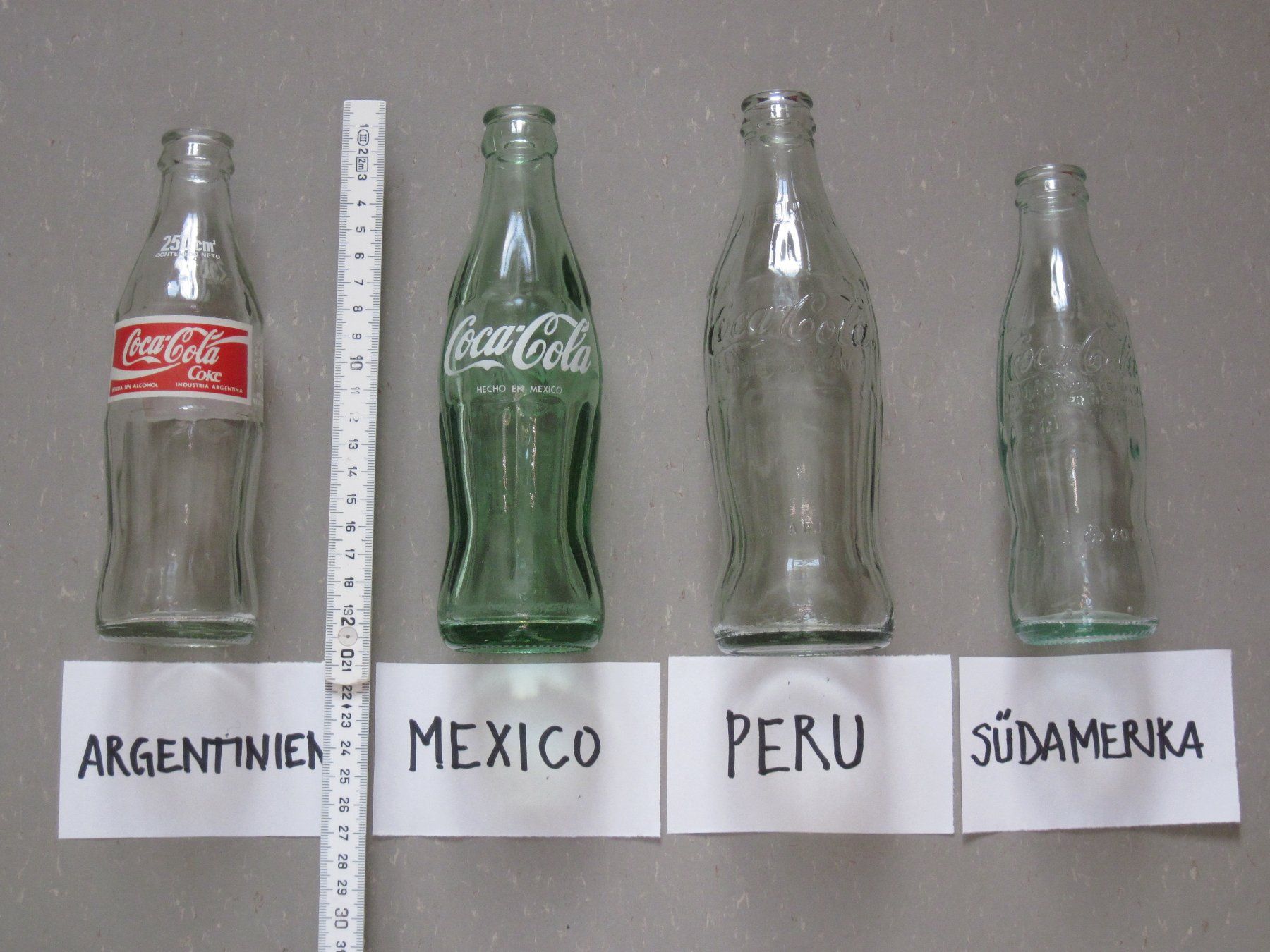 Coca-Cola Borracce & Thermos: Coca Cola Flaschen Argentinien, Mexiko, Peru – Usato da Feuerthalen venduto da mam_5l7b