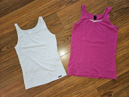 2x Girly Unterhemden SCHIESSER & SKINY - Gr. 164 / 176