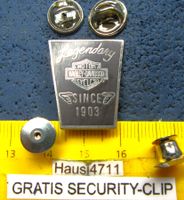 HD 2NÄGEL-OLDI-PIN HARLEY-DAVIDSON LEGENDARY ENAMEL SILBRIG