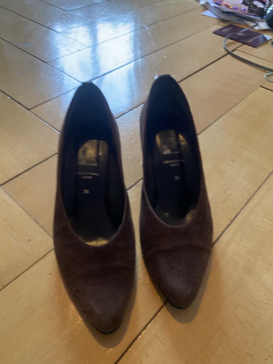 Damenschuhe: Braune Wildleder Pumps, Gr. 36, Vintage – Gebraucht aus Zürich von mar_zn2k 3