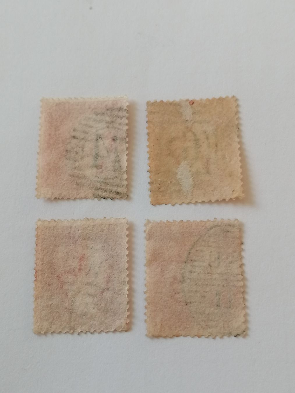 Tutti i francobolli: 4mal One Penny Red Stars 1856-81  – Usato da Happerswil venduto da tschergi 1