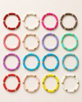 16 Heishi/Katsuki-Armbänder – buntes Set – neu