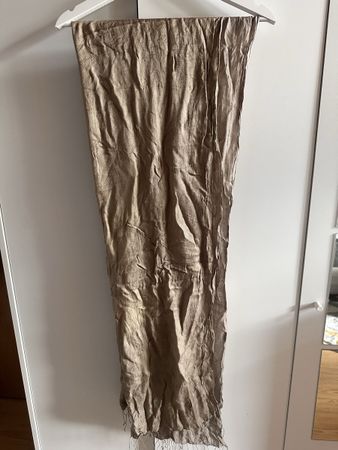 Seidenschal beige braun