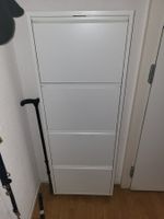 Schuhschrank weiss mit vier Fächern gebraucht Zustand