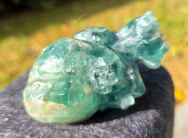 💚 Menschliches Herz aus Fluorit