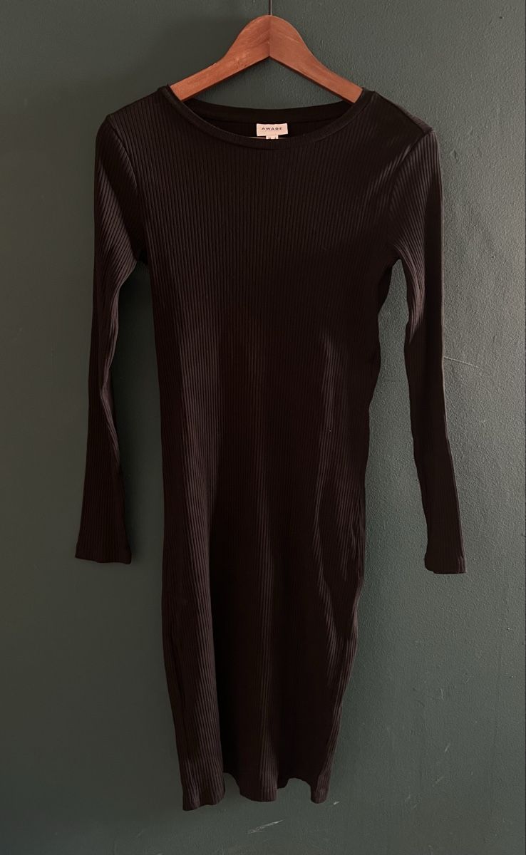 Vero Moda Vestiti: VERO MODA A-Linie schwarzer Langarm-Kleid – Usato da Bern venduto da ell_6vxc