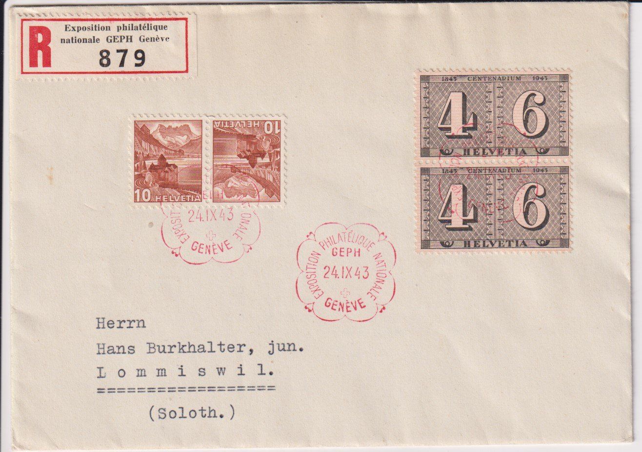 Tous les timbres: Expo GEPH Genf 1943 – D'occasion à Bellach par qsearch