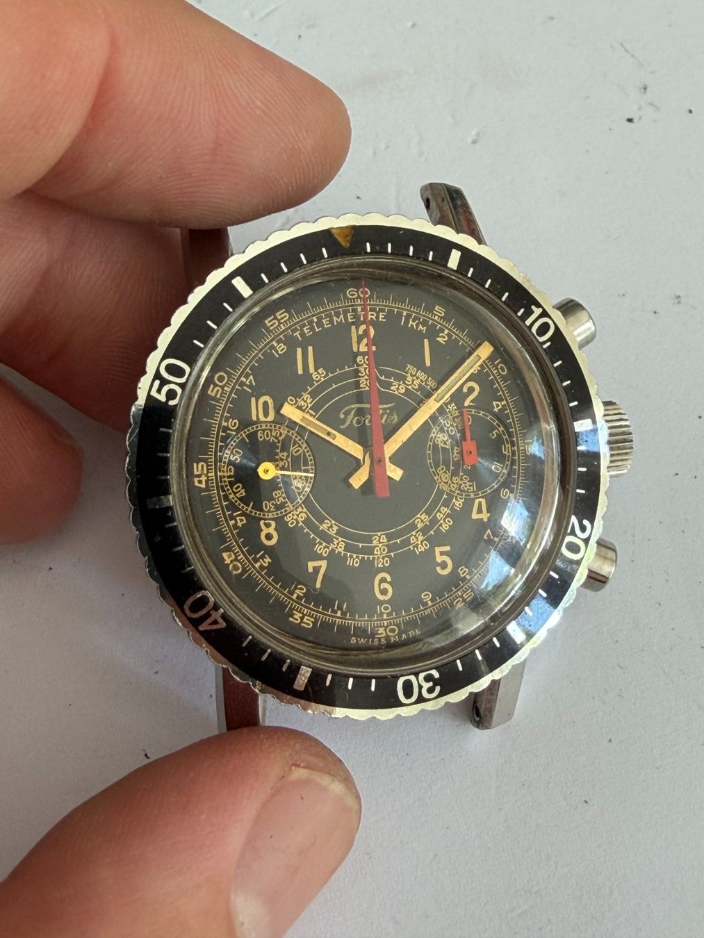Fortis Orologi: Fortis Chronograph Handaufzug – Usato da Worblaufen venduto da chronyves 3