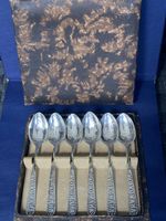 RARE - Japan 950 silver - 6 vintage spoons with box