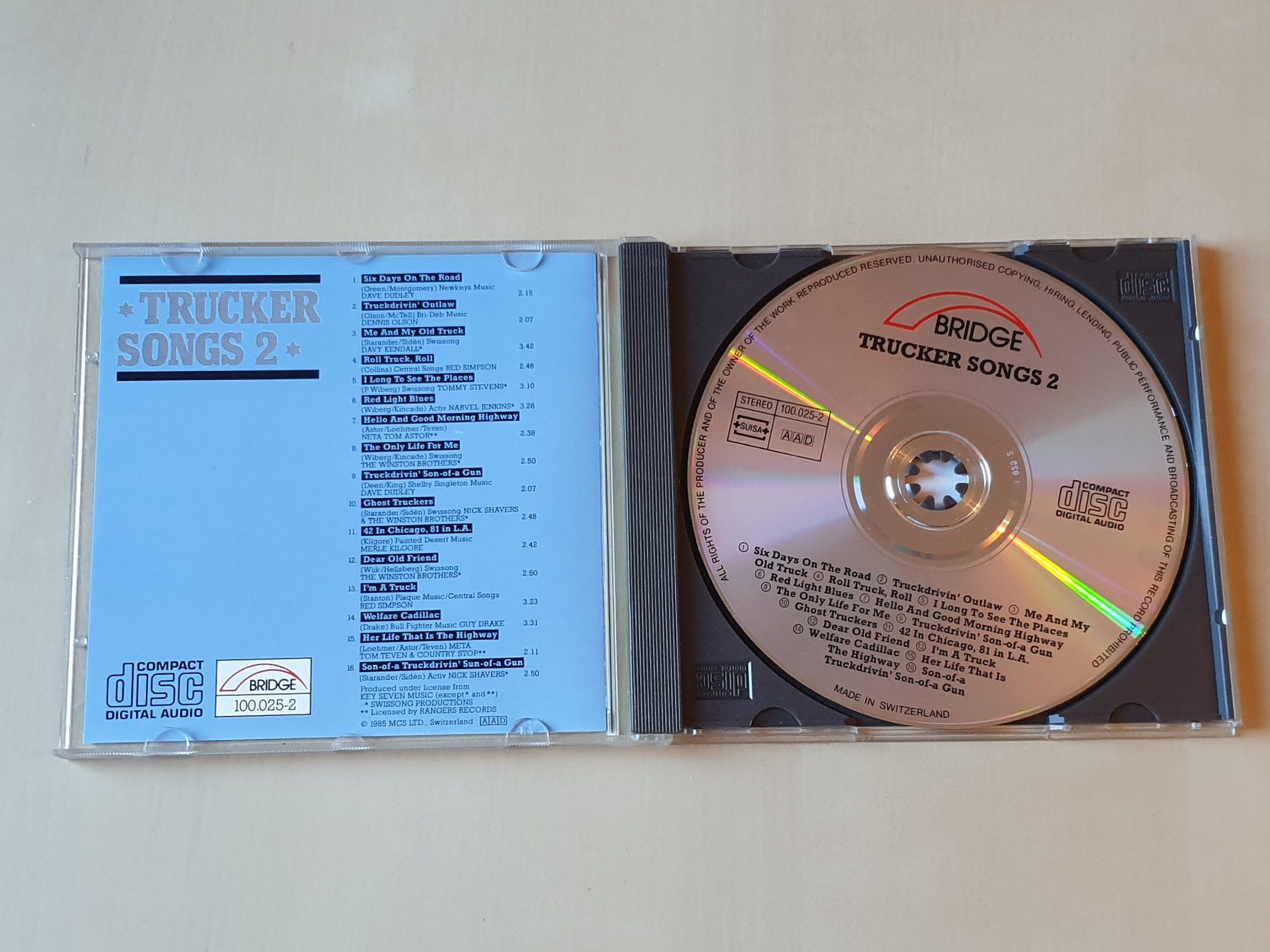 CD: Trucker Songs 2 – Usato da Stansstad venduto da collectorsshop 2