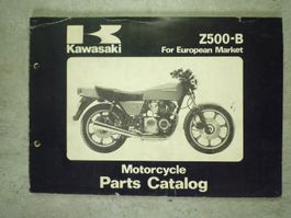 Ersatzteil -Katalog Kawasaki Z 500-B  1979