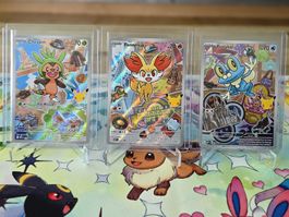 Pokémon 3er-Set - Chespin, Fennekin & Froakie EN🇬🇧