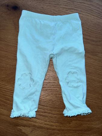 Gr 74 Leggins Wolken türkis