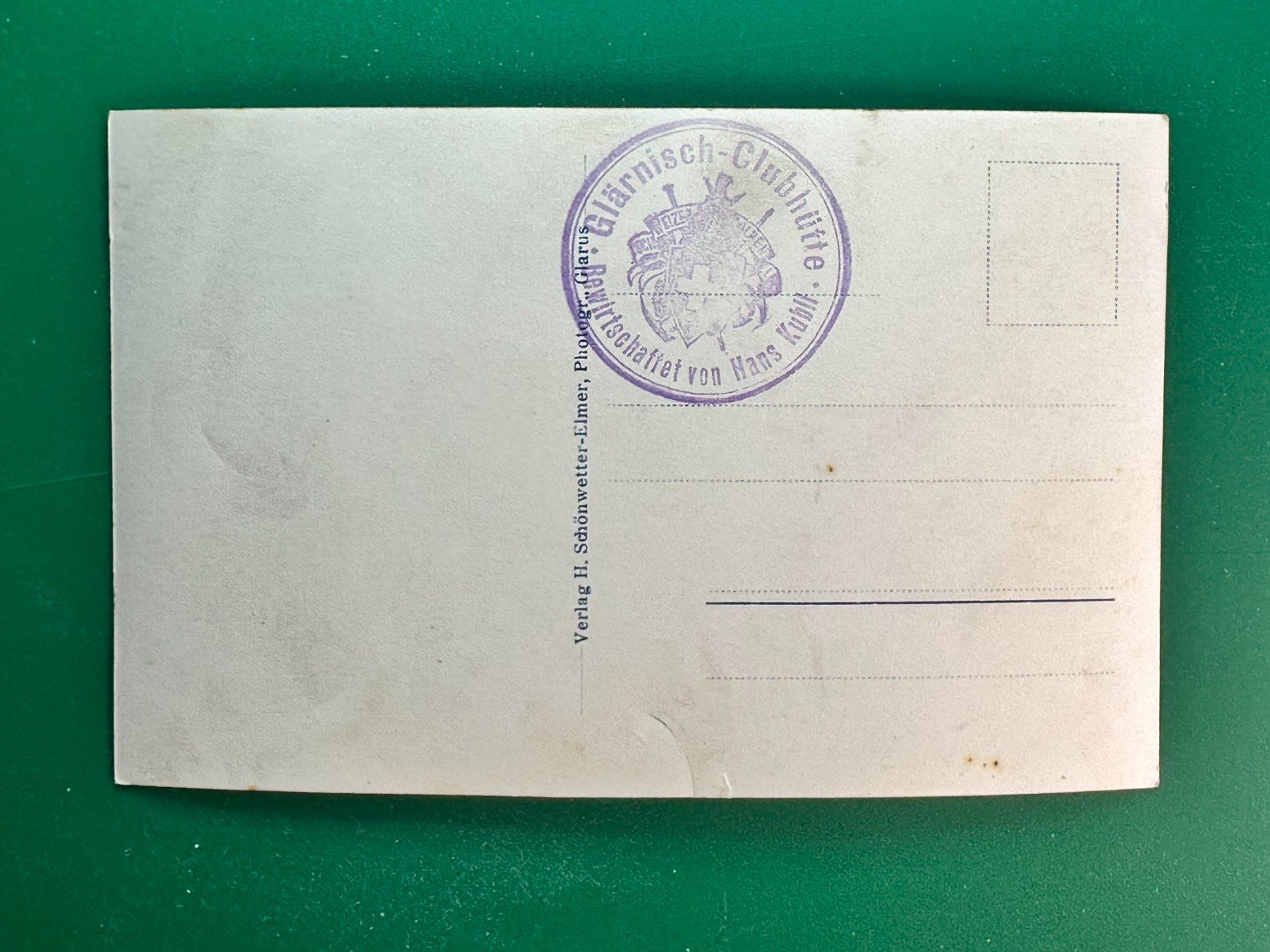 Cartes postales: Glärnischhütte - Stempel Clubhütte – D'occasion à Steg VS par danwer74 1