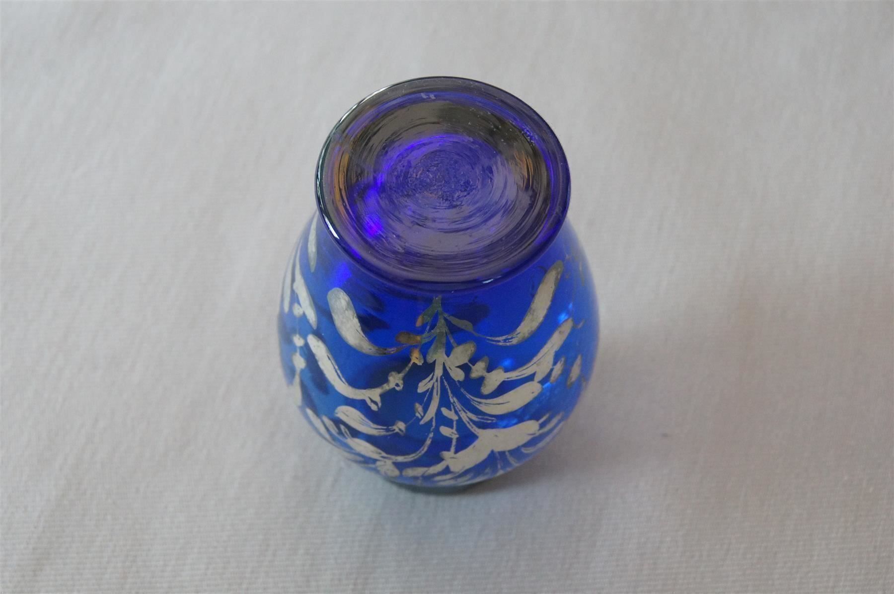 Murano Vasi & Recipienti: Blaue Muranovase mit Echtsilberauflage – Usato da Geroldswil venduto da ARTEFACTO 4