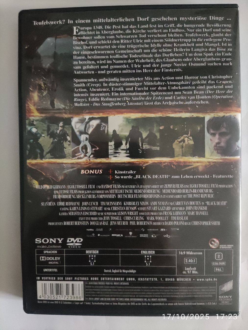 Tutti i DVDs: Black Death – Usato da Basel venduto da Alacant 1