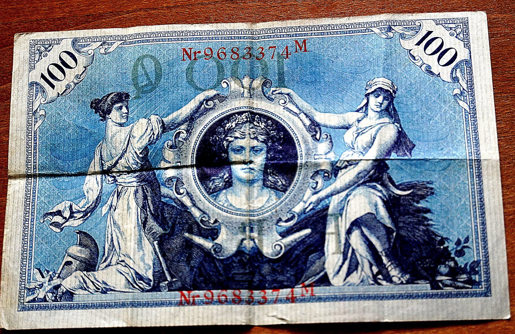 Banconote: Geldschein 100 Markschein 1908 – Usato da Baar venduto da 2cvbaar