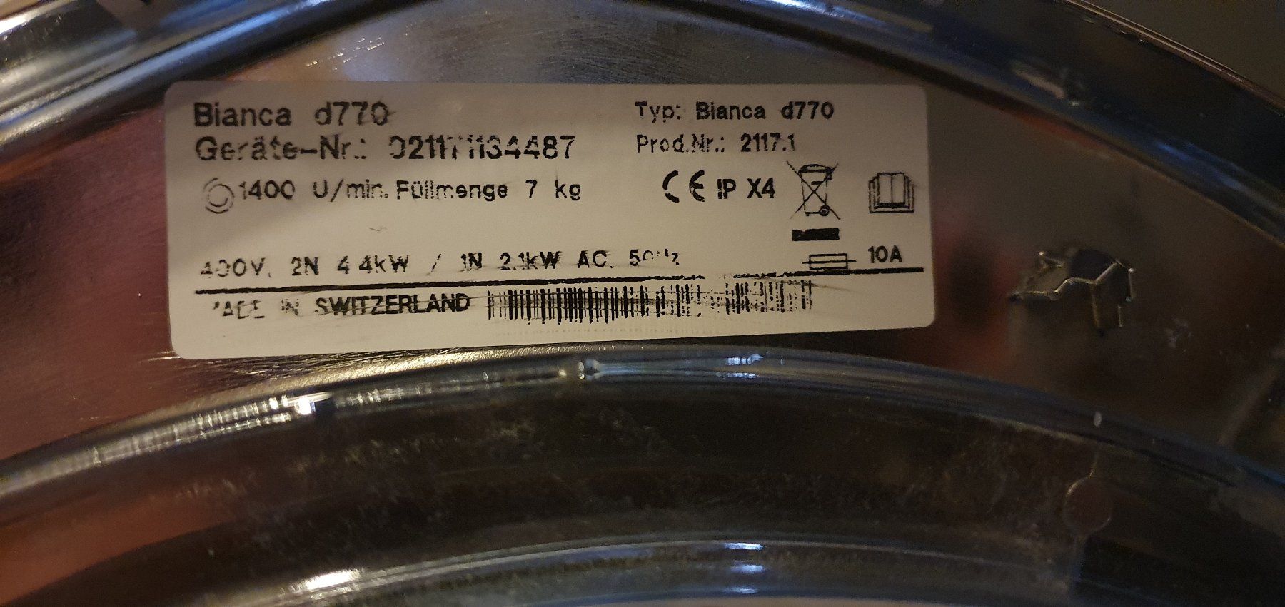 Lavatrici: Merker Waschmaschine, 6 KG, Bianca D770 – Usato da Winterthur venduto da BauTeilLaden2000 4