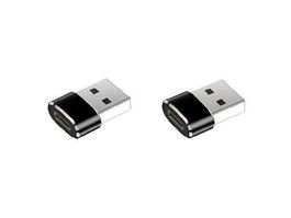 2x USB-C female to USB-A male Adapter