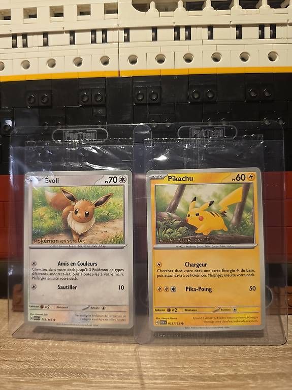 Pokémon Sammelbilder & Trading cards: Pokémon Évoli et Pikachu Promo 151 FR – Neu (gemäss Beschreibung) aus Eysins von TahisarangGamesTCG