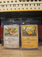 Pikachu & Evoli 151 Promo Pokemon ensemble Stamp FR Pokepost