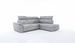 Modern Stoff Ecksofa L-Form mit Bettfunktion, individuell