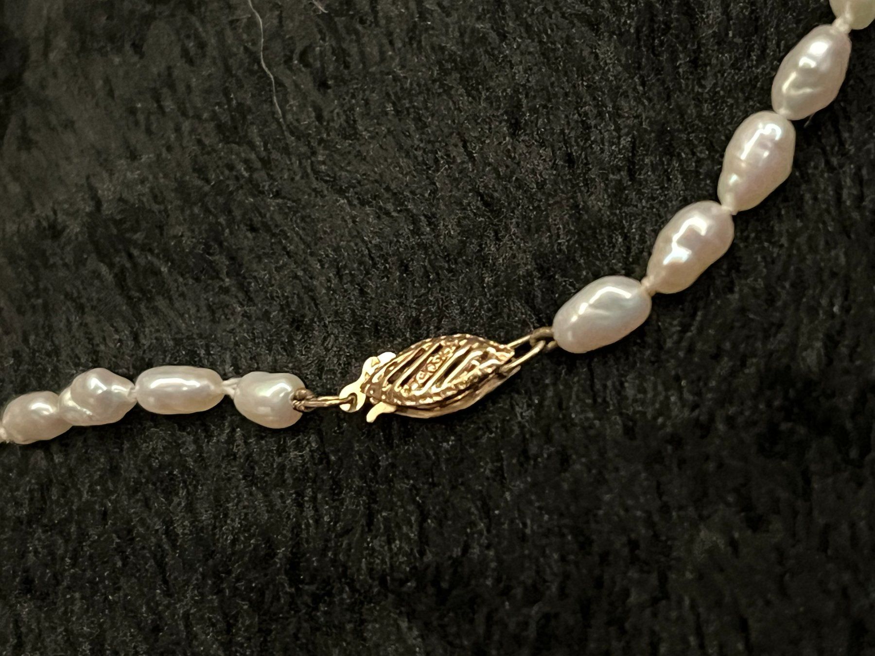 Catenine: Perlenkette Gold 585 – Usato da Bettwiesen venduto da wicking27