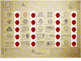 UK Anniversary Postmark 1 Bogen **
