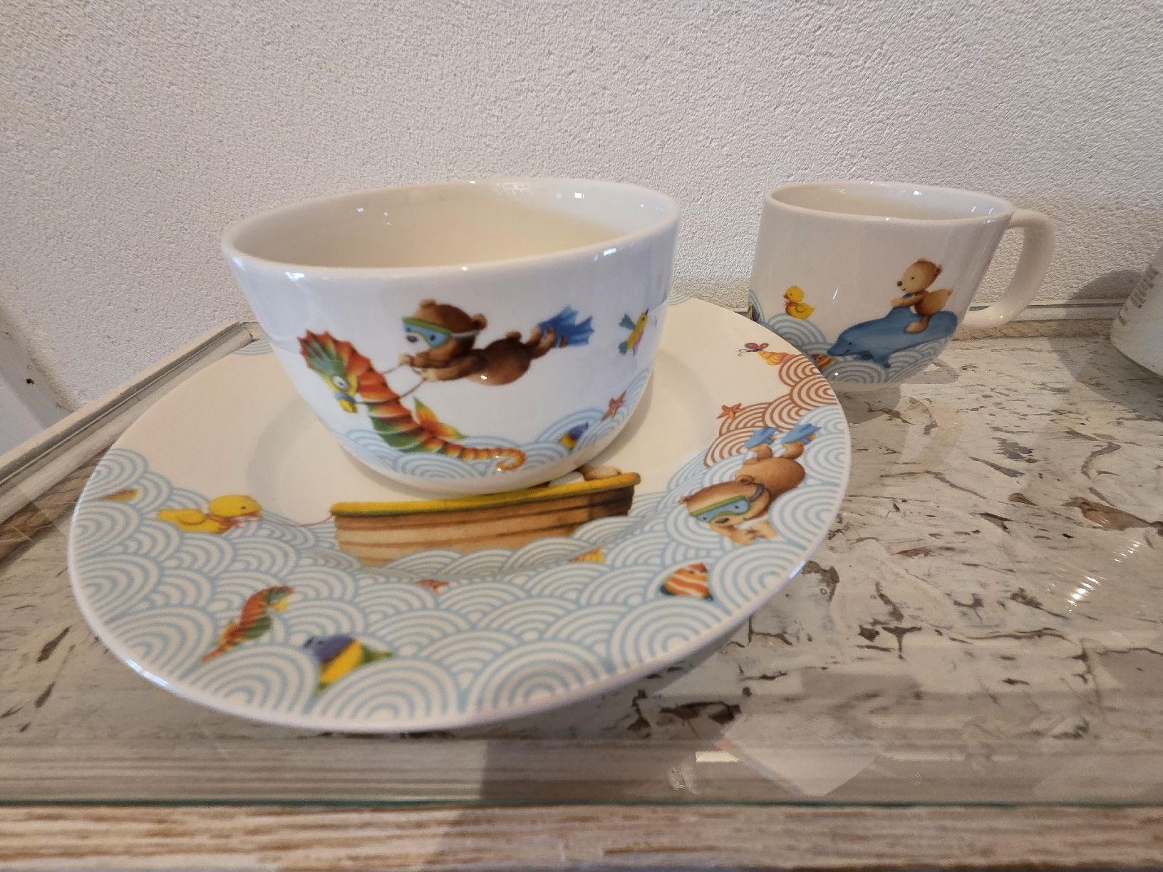 Villeroy & Boch Set di piatti: Villeroy & Bloch Kindergeschirr Set, bruchsicher – Usato da Chur venduto da Lisamary