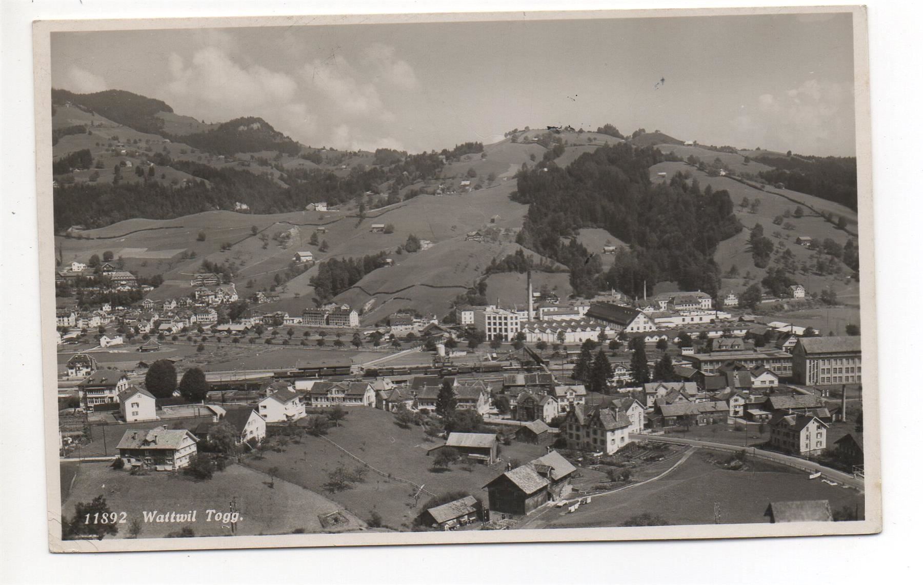 Cartoline postali: WATTWIL Togg. – Usato da Jona venduto da philajona