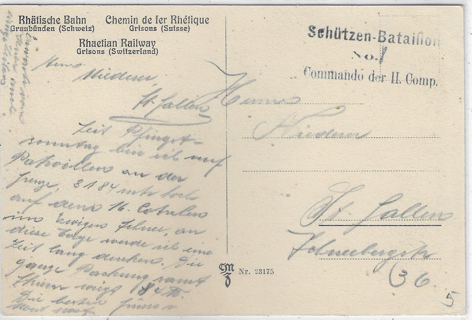 Cartoline postali: Ilanz - Dorfpartie - Rhätische Bahn – Usato da Ettingen venduto da Kartenplanet 1