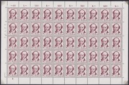 1954, PRO-JUVE-BOGEN: J153,  50 Stück ** postfrisch K: 50.-+