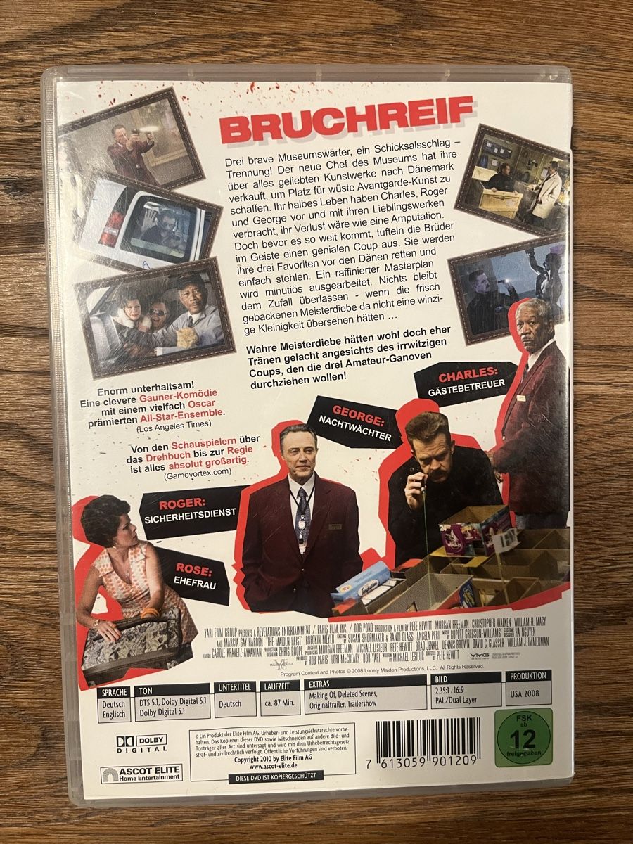 Alle DVDs: Bruchreif, Christopher Walken, Morgan Freeman, William Macy – Gebraucht aus Glarus von Greenday 1