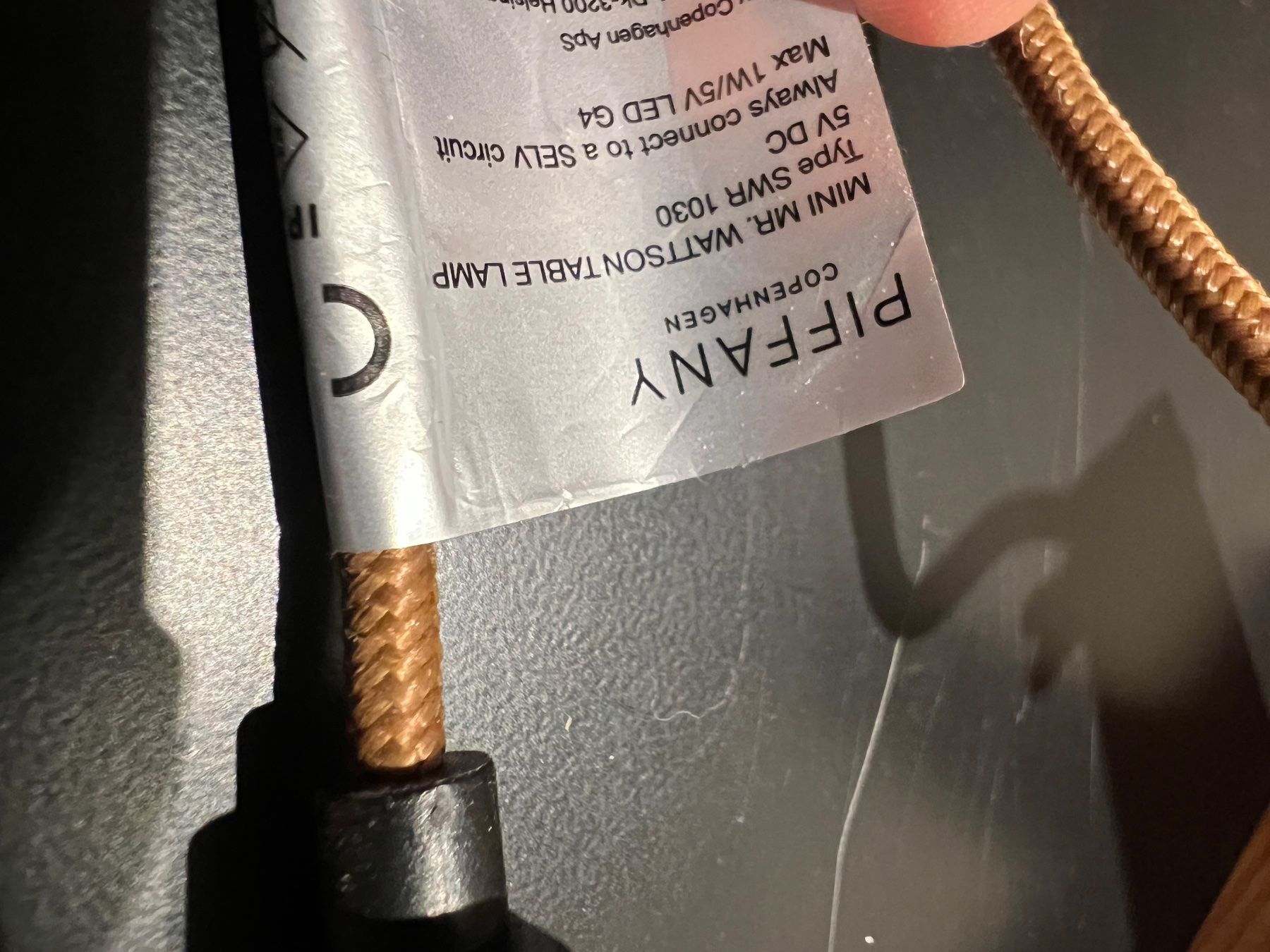Lampade: Piffany Copenhagen Mini Mr. Wattson Schwarz – Usato da Jona venduto da Sariksa 8