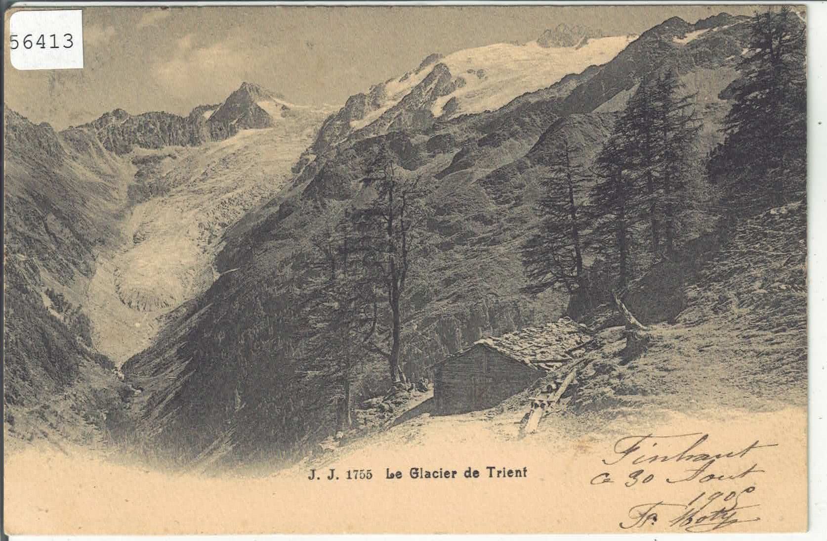 Cartoline postali: Le Glacier de Trient – Usato da Ettingen venduto da Kartenplanet