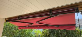 Sonnenstore 5 m breit – guter Zustand – rot
