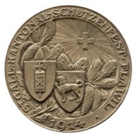 Flawil 1914 St. Gallisches Kant. Schütz.