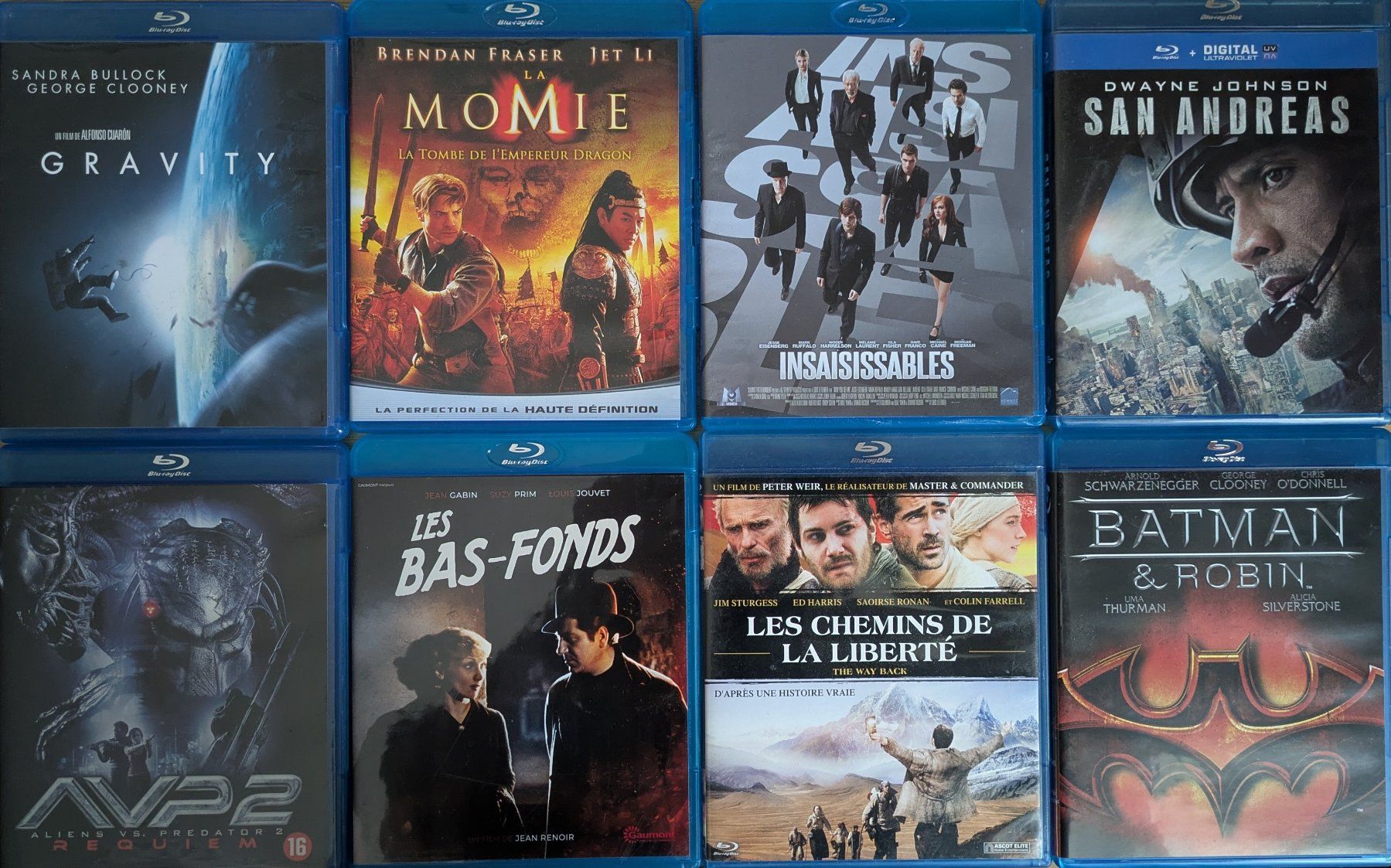 Tutti i DVDs: Blu Ray VF lots de 8 – Usato da Vevey venduto da Cadillacman